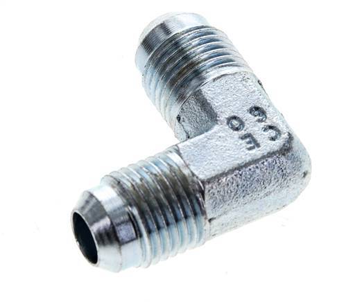 Racor acodado 90deg JIC UNF 9/16''-18 Macho Acero 350bar (4917.5psi)