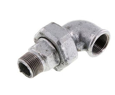 Conector en ángulo de 90 grados 3/4'' macho R x hembra Rp hierro fundido junta cónica 25bar (351.25psi)