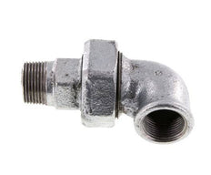 Conector en ángulo de 90 grados 3/4'' macho R x hembra Rp hierro fundido junta cónica 25bar (351.25psi)