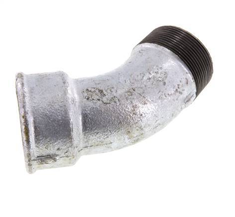 Codo 45deg R2'' Macho x Rp2'' Hembra Hierro fundido 25bar (351.25psi)