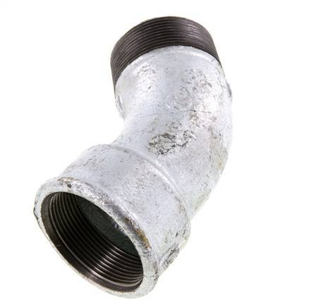 Codo 45deg R2'' Macho x Rp2'' Hembra Hierro fundido 25bar (351.25psi)