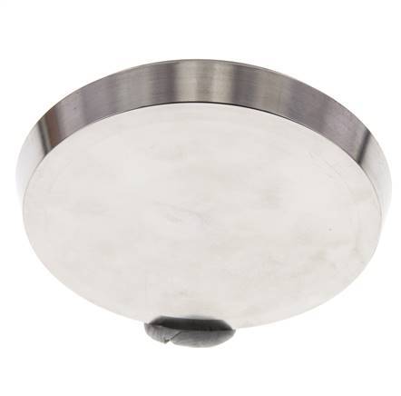 Tapa final 100mm Boquilla cónica DN 80 Acero inoxidable DIN 11851