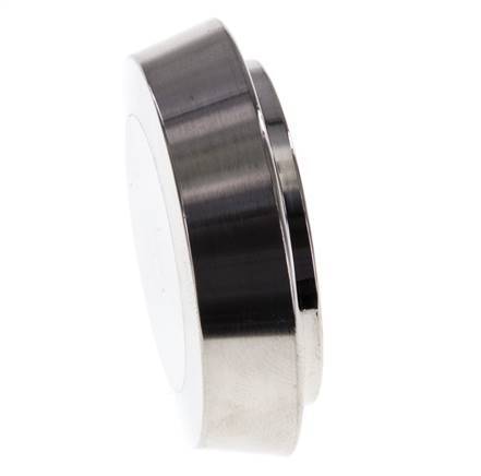 Tapa final 44mm Boquilla cónica DN 25 Acero inoxidable DIN 11851