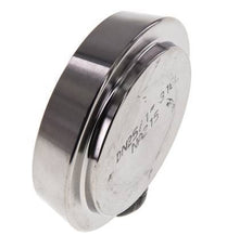 Tapa final 44mm Boquilla cónica DN 25 Acero inoxidable DIN 11851