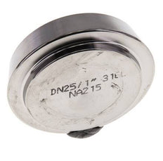 Tapa final 44mm Boquilla cónica DN 25 Acero inoxidable DIN 11851