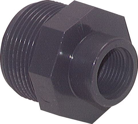 Reducing Ring Rp1'' Female x G1 1/4'' Male PVC-U 16bar (224.8psi) EN 1452-3 [2 Pieces]