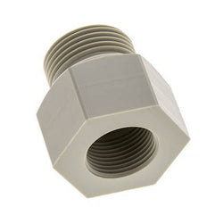 Anillo reductor G3/4'' Hembra x G1'' Macho PVDF 10bar (140.5psi) FDA 43mm Hex.