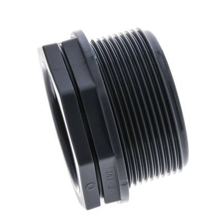 Anillo reductor G3/4'' Hembra x G1'' Macho PVDF 10bar (140.5psi) FDA 43mm Hex.