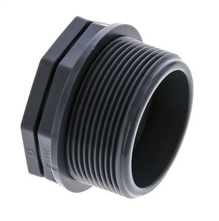 Anillo reductor G3/4'' Hembra x G1'' Macho PVDF 10bar (140.5psi) FDA 43mm Hex.