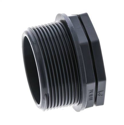 Anillo reductor G3/4'' Hembra x G1'' Macho PVDF 10bar (140.5psi) FDA 43mm Hex.