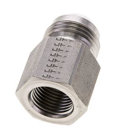 Reductor JIC G1/2'' Hembra x UN 1-1/16''-12 Macho Acero inoxidable 210bar (2950.5psi)