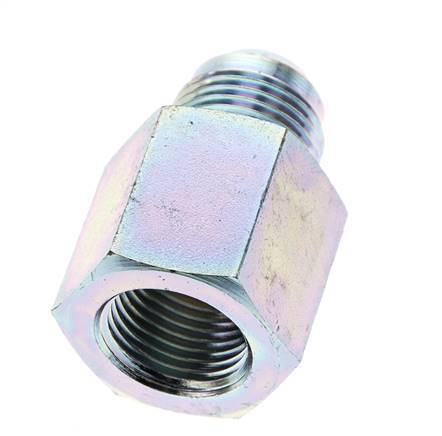 Racor Reductor JIC G1/2'' Hembra x UNF 7/8''-14 Macho Acero 210bar (2950.5psi)