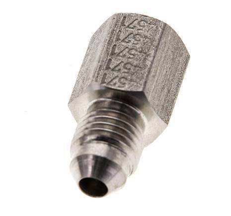 Reductor JIC G1/8'' Hembra x UNF 7/16''-20 Macho Acero inoxidable 310bar (4355.5psi)