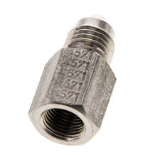 Reductor JIC G1/8'' Hembra x UNF 7/16''-20 Macho Acero inoxidable 310bar (4355.5psi)