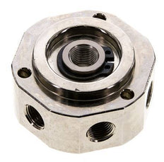 Junta rotativa de 6 vías 1/8'' x3/8'' Latón niquelado PUR 0bar (0.0psi)