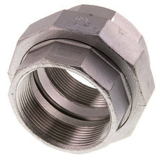 Unión Conector Recto Rp2'' Hembra Acero Inoxidable Junta Plana PTFE 16bar (224.8psi)