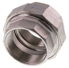 Unión Conector Recto Rp2'' Hembra Acero Inoxidable Junta Plana PTFE 16bar (224.8psi)