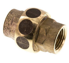 Unión Conector Recto Rp1/2'' Hembra Latón Junta Plana Centellen 16bar (224.8psi)