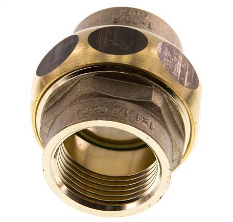 Unión Conector Recto Rp1'' Hembra Latón Junta Plana Centellen 16bar (224.8psi)