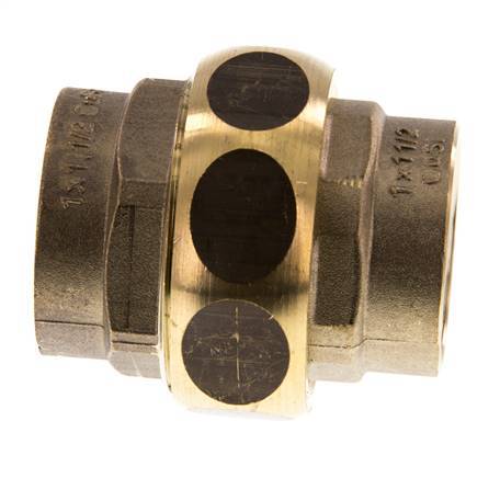 Unión Conector Recto Rp1'' Hembra Latón Junta Plana Centellen 16bar (224.8psi)