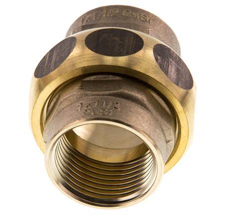 Unión Conector Recto Rp1'' Hembra Latón Junta Plana Centellen 16bar (224.8psi)