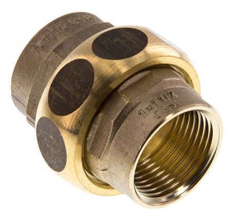 Unión Conector Recto Rp1'' Hembra Latón Junta Plana Centellen 16bar (224.8psi)