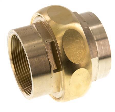 Unión Conector Recto Rp2'' Hembra Latón Junta Plana Centellen 16bar (224.8psi)