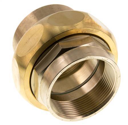 Unión Conector Recto Rp2'' Hembra Latón Junta Plana Centellen 16bar (224.8psi)