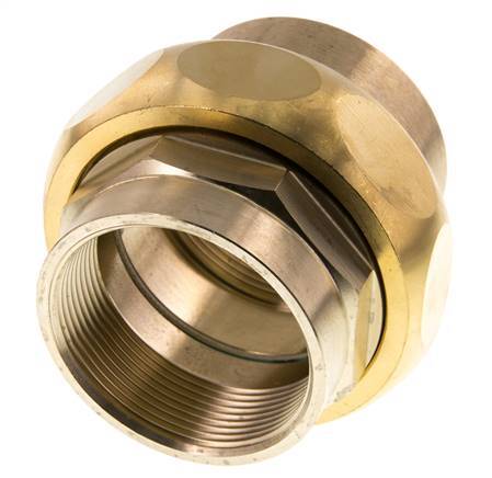 Unión Conector Recto Rp2'' Hembra Latón Junta Plana Centellen 16bar (224.8psi)