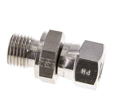Racor Reductor JIC UNF 7/16''-20 Hembra x G1/4'' Macho Ajustable Acero Inoxidable 310bar (4355.5psi)