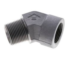 Racor en ángulo de 45 grados 1'' NPT macho x hembra Acero 140bar (1967.0psi)