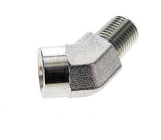Racor acodado de 45 grados 1/4'' NPT macho x hembra Acero 275bar (3863.75psi)