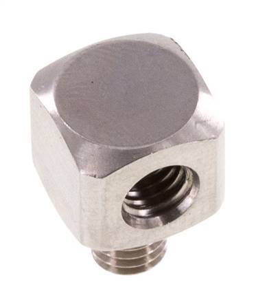 Racor acodado 90deg M5 Macho x Hembra Acero inoxidable 16bar (224.8psi)