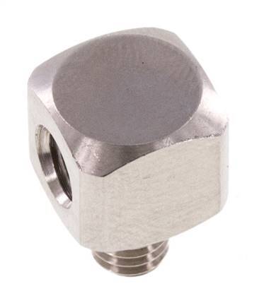 Racor acodado 90deg M5 Macho x Hembra Acero inoxidable 16bar (224.8psi)
