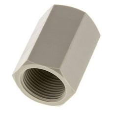 Enchufe G3/4'' Hembra Polipropileno (pp) 10bar (140.5psi) FDA 32mm Hex.