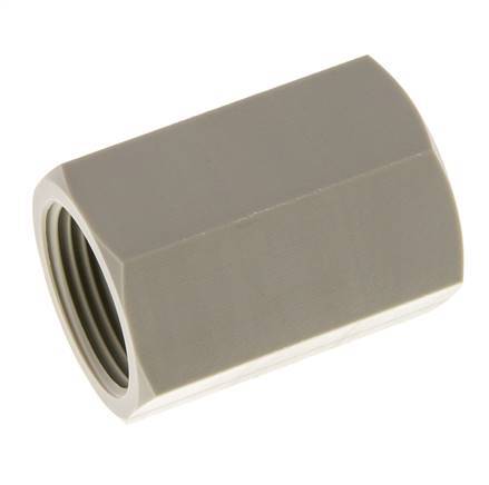 Enchufe G3/4'' Hembra Polipropileno (pp) 10bar (140.5psi) FDA 32mm Hex.
