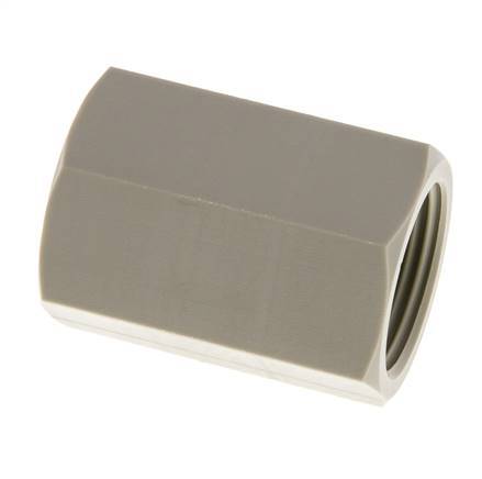 Enchufe G3/4'' Hembra Polipropileno (pp) 10bar (140.5psi) FDA 32mm Hex.