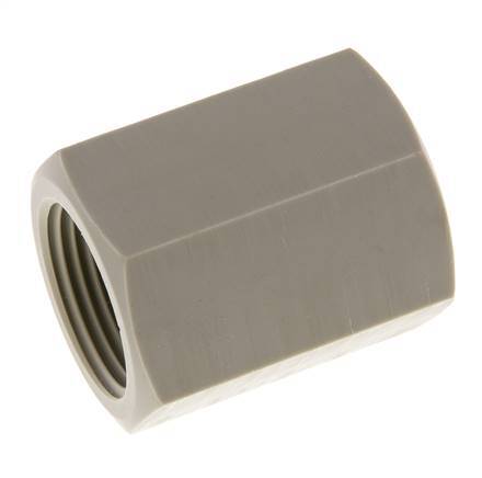 Enchufe G1'' Hembra Polipropileno (pp) 10bar (140.5psi) FDA 43mm Hex.