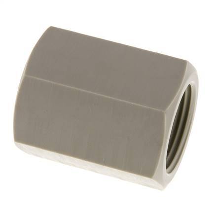 Enchufe G1'' Hembra Polipropileno (pp) 10bar (140.5psi) FDA 43mm Hex.