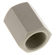 Enchufe G1'' Hembra Polipropileno (pp) 10bar (140.5psi) FDA 43mm Hex.