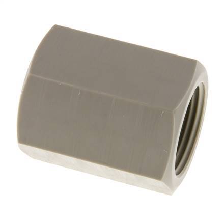 Enchufe G1'' Hembra Polipropileno (pp) 10bar (140.5psi) FDA 43mm Hex.