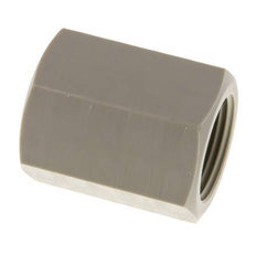 Enchufe G1'' Hembra Polipropileno (pp) 10bar (140.5psi) FDA 43mm Hex.