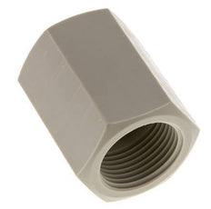 Enchufe G1'' Hembra Polipropileno (pp) 10bar (140.5psi) FDA 43mm Hex.