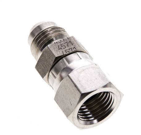 Racor JIC UNF 9/16''-18 Macho x Hembra Acero inoxidable 275bar (3863.75psi)