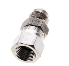 Racor JIC UNF 9/16''-18 Macho x Hembra Acero inoxidable 275bar (3863.75psi)