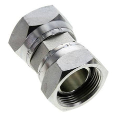 Racor Reductor Recto G1 1/4'' Hembra Acero Alta Presión 60° Cono 150bar (2107.5psi) Hidráulico