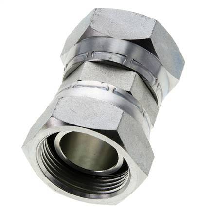 Racor Reductor Recto G1 1/4'' Hembra Acero Alta Presión 60° Cono 150bar (2107.5psi) Hidráulico