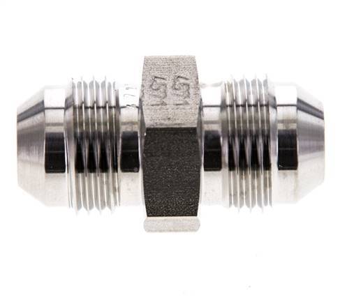 Espiga doble JIC UNF 3/4''-16 Acero inoxidable 275bar (3863.75psi)