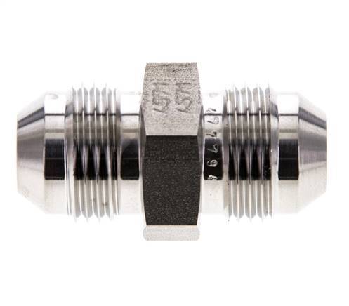 Espiga doble JIC UNF 3/4''-16 Acero inoxidable 275bar (3863.75psi)