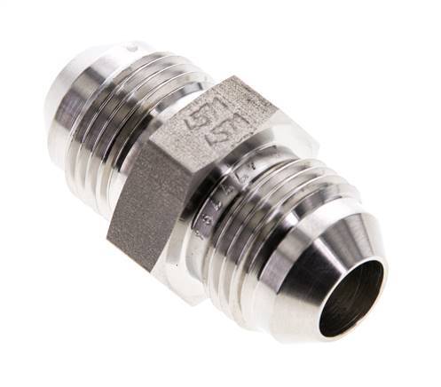 Espiga doble JIC UNF 3/4''-16 Acero inoxidable 275bar (3863.75psi)